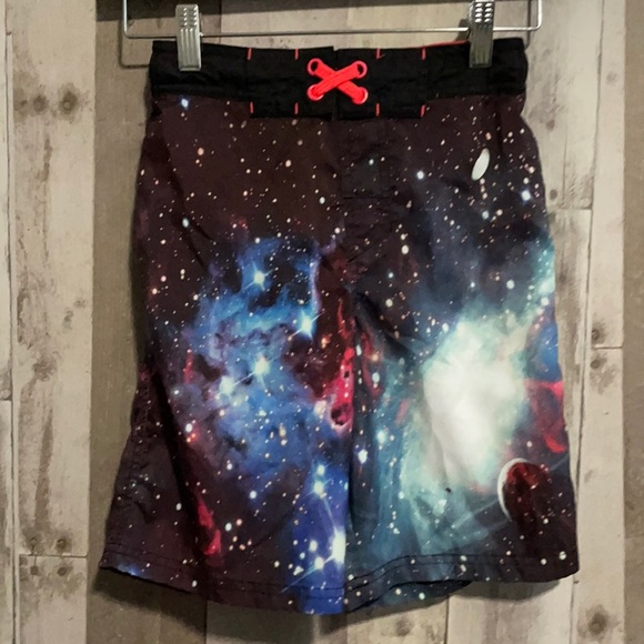 Cat & Jack Boys Galaxy Swim Trunks size 8-10 - Picture 1 of 4